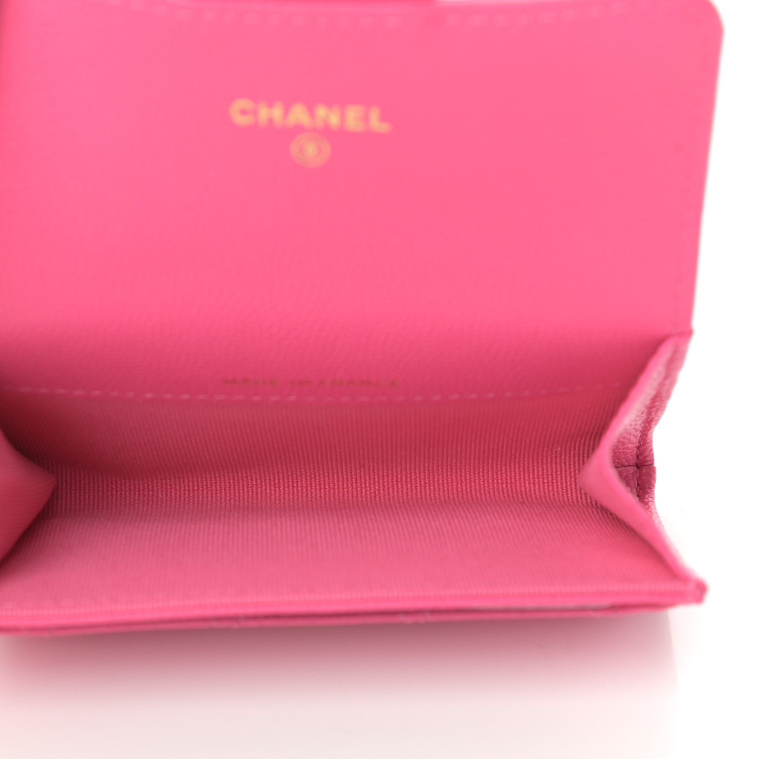 Chanel Caviar Quilted Flap Card Holder Wallet Pink 5 of 9