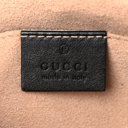 Gucci Calfskin Matelasse Small GG Marmont Chain Shoulder Bag Black 6 of 17
