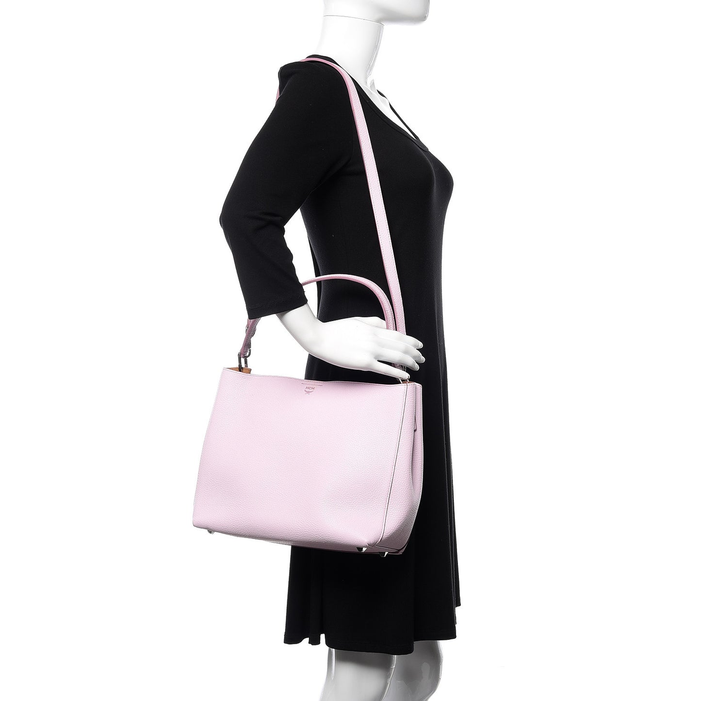 Grained Calfskin Sarah Medium Visetos Hobo Prism Pink