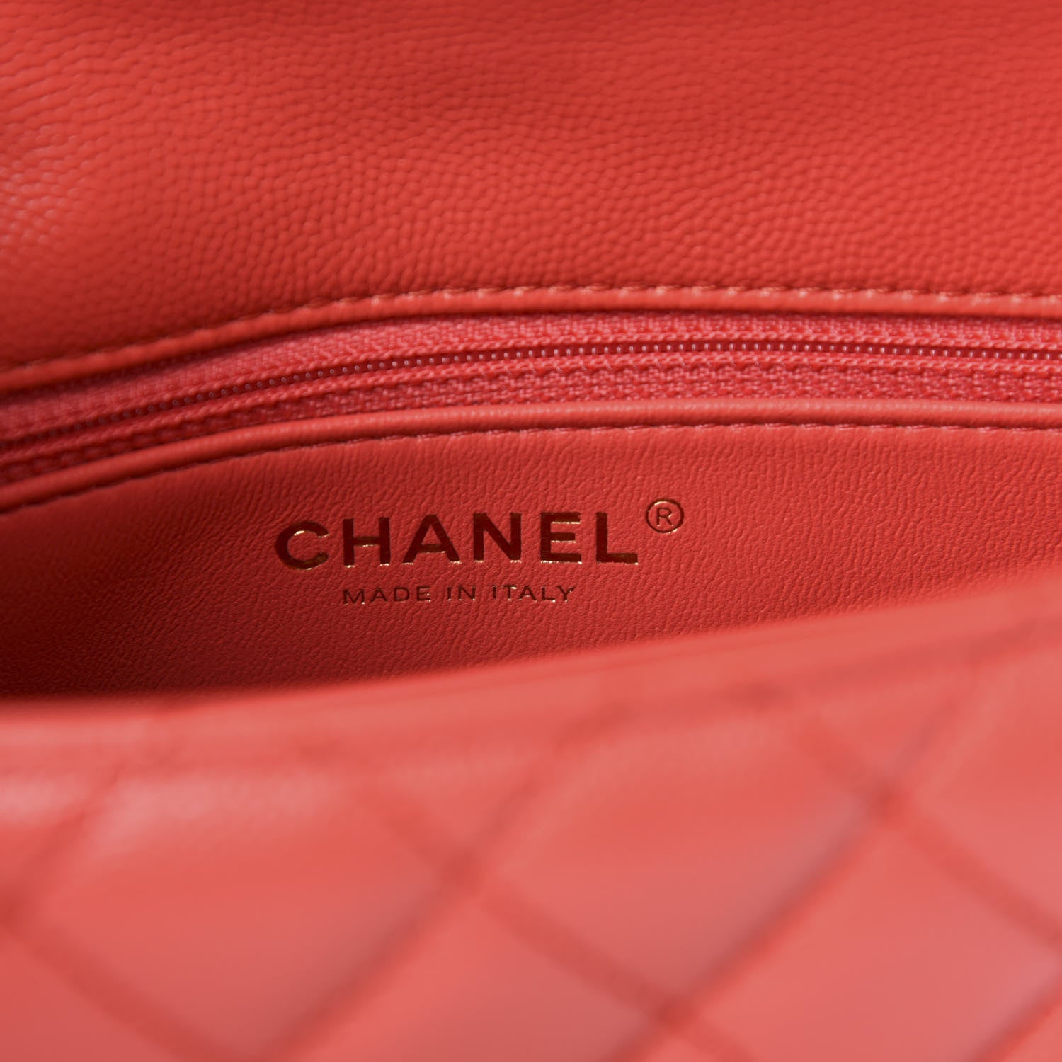 Chanel Caviar Quilted Mini Coco Handle Flap Red 8 of 10