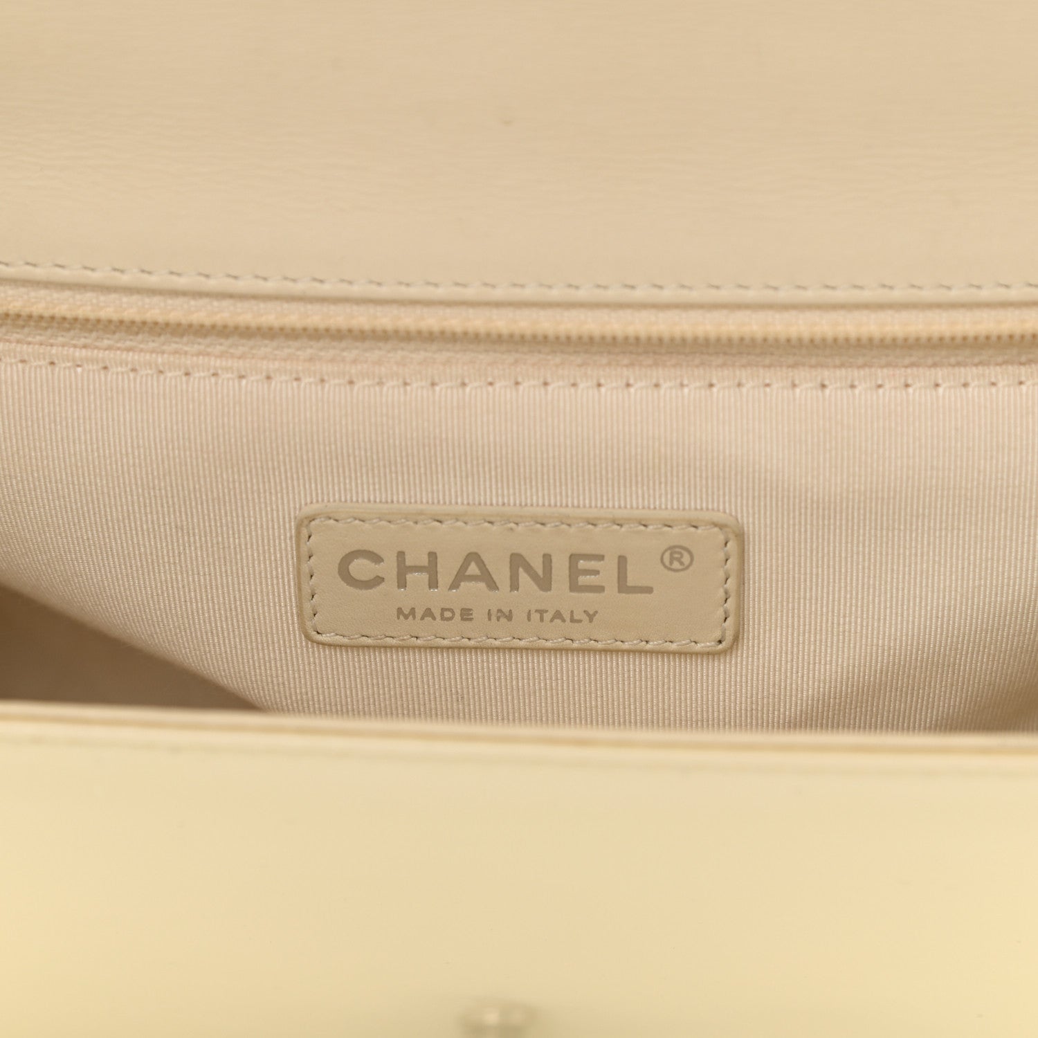 Chanel Patent Quilted Large Boy Flap White 6 of 8