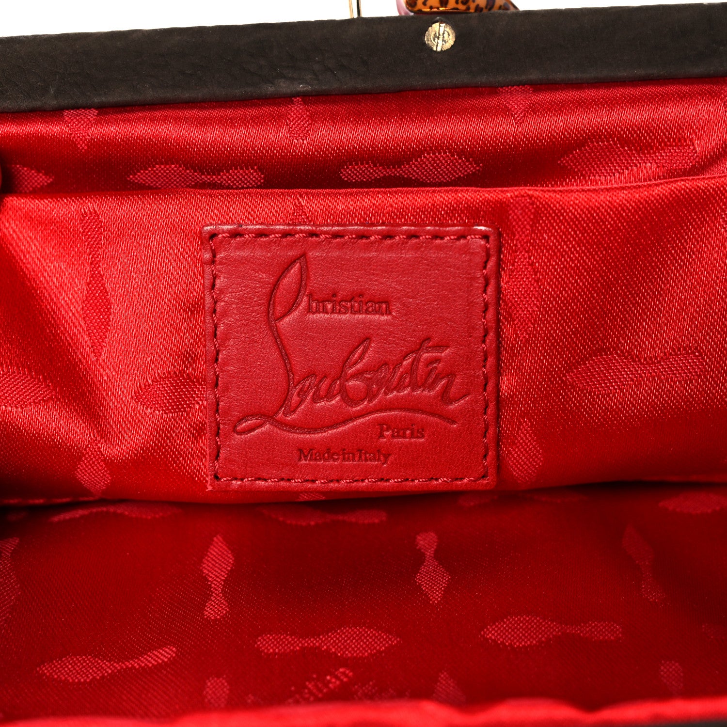 Christian Louboutin Suede Miss Loubi Clutch Clutch Brown 6 of 15
