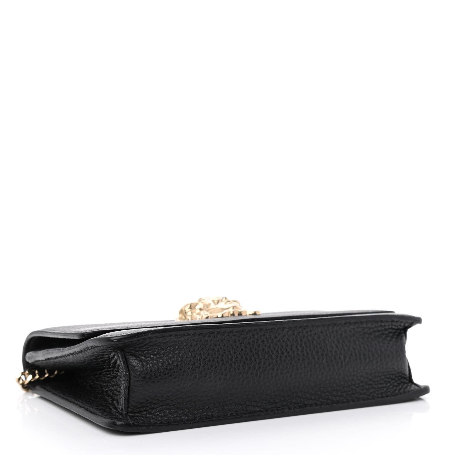 Versace Grained Calfskin Medusa Wallet On Chain Black 4 of 9