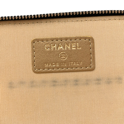 Chanel Lambskin Quilted Pearl Crush Small Vanity Case With Chain Black 6 of 10