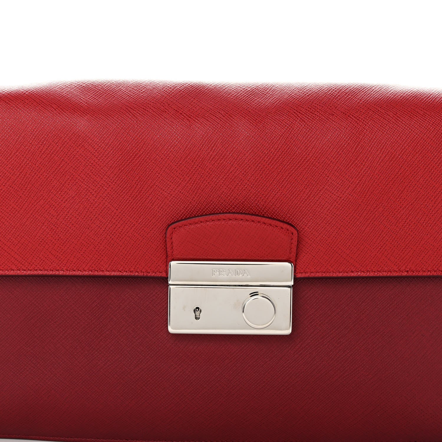 Prada Saffiano Soft Sound Shoulder Bag Rosso 8 of 10