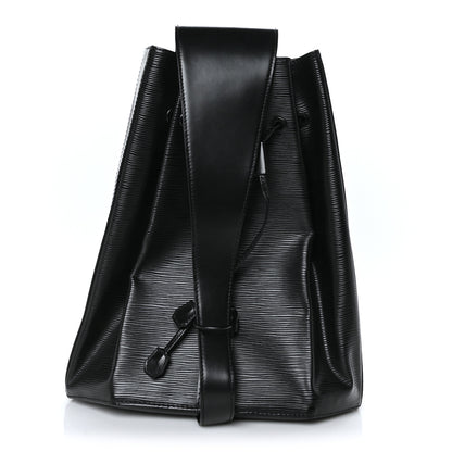 Louis Vuitton Epi Sac a Dos Drawstring Bag Black 1 of 11