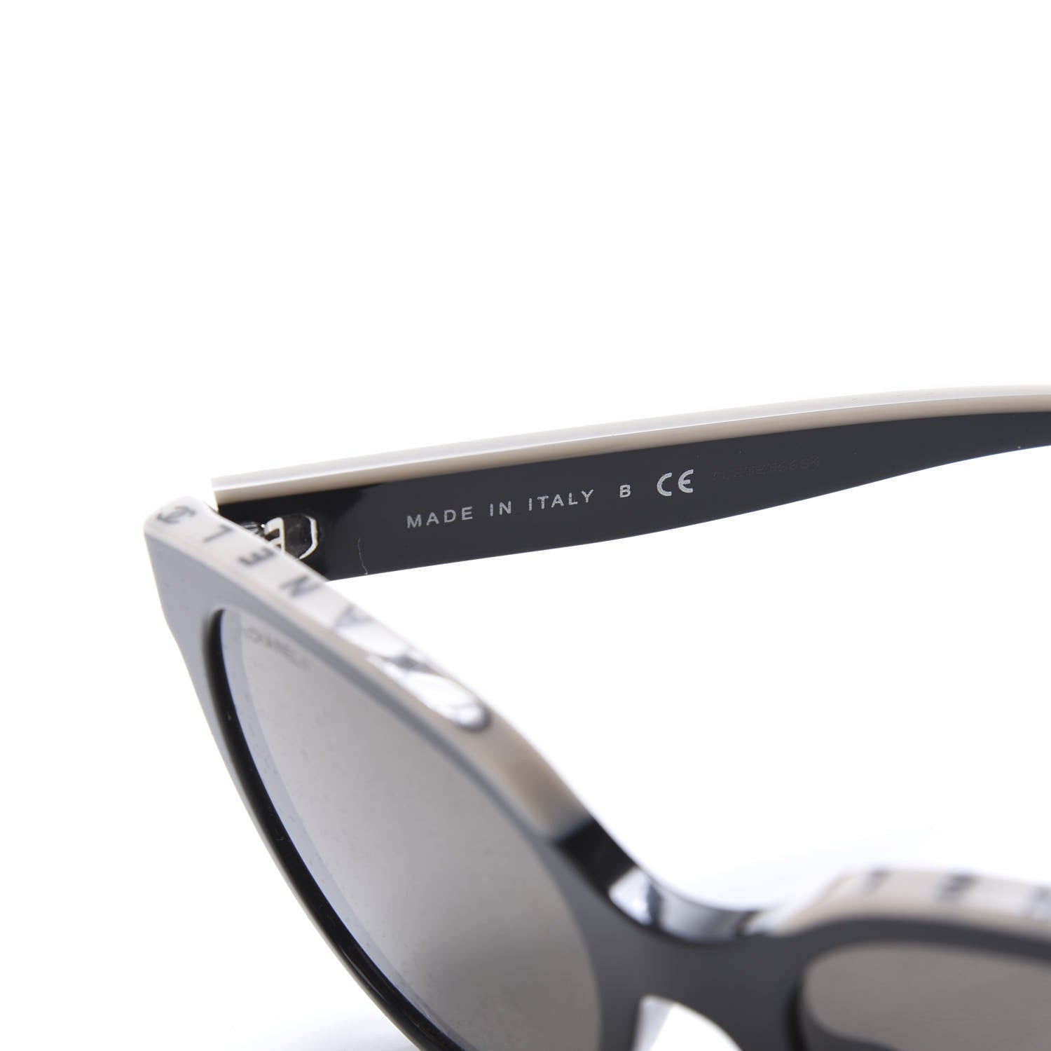 Chanel Acetate CC Butterfly Sunglasses 5414 Black Beige 6 of 8