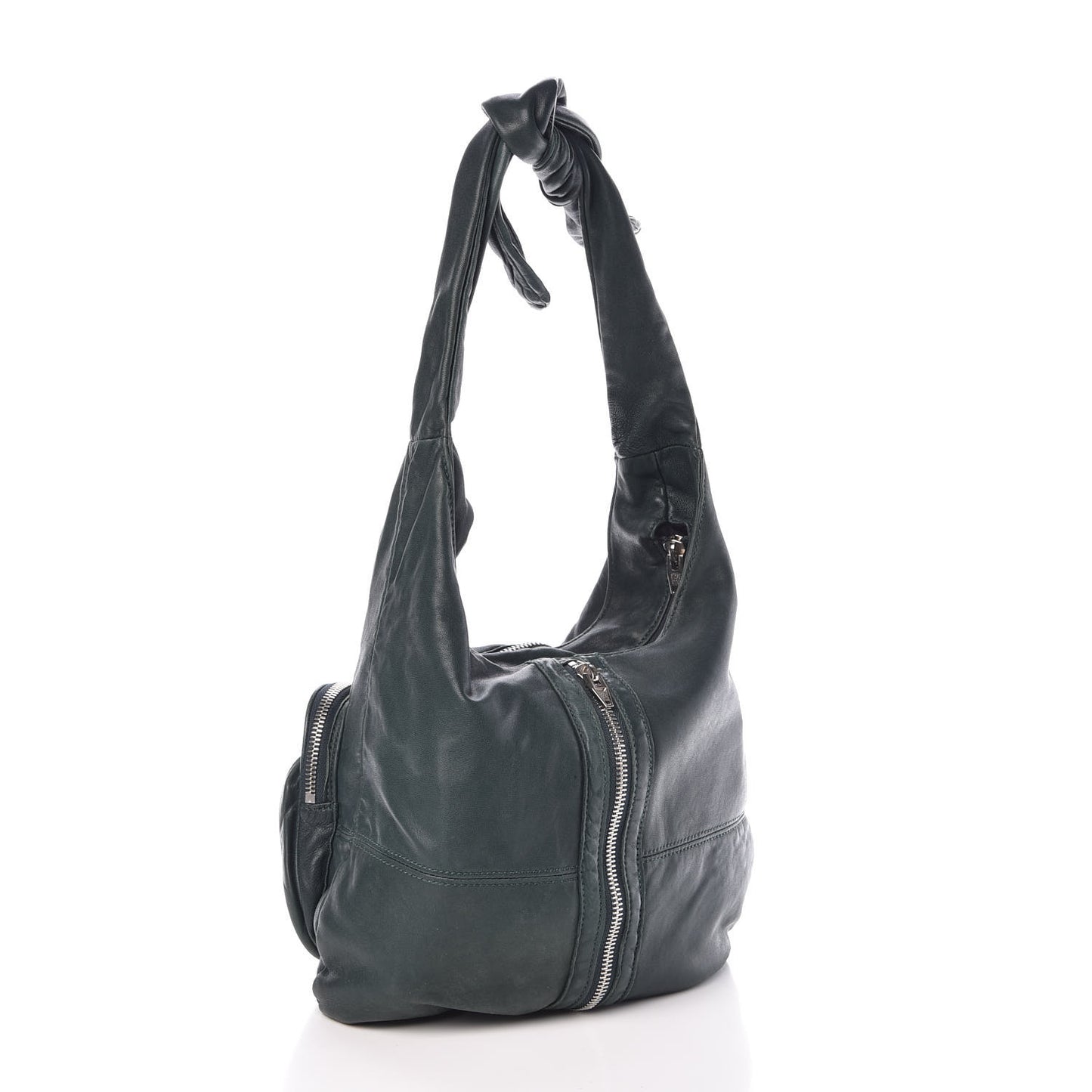 Lambskin Donna Hobo English Green
