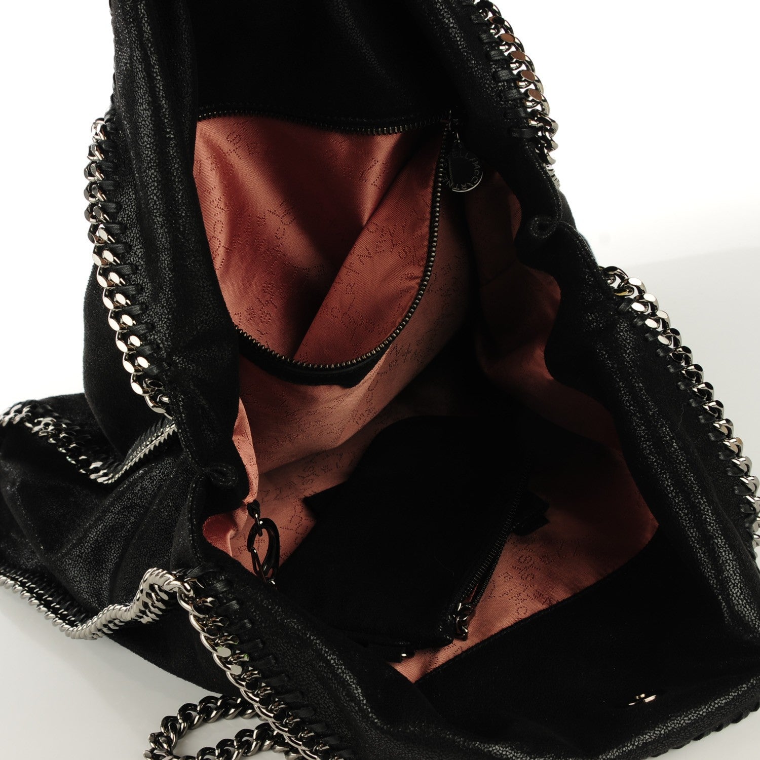 Stella McCartney Shaggy Deer Big Falabella Tote Black 2 of 11