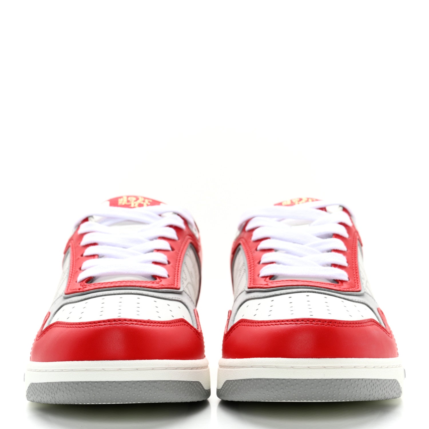 Christian Dior X ERL Smooth Calfskin Oblique Mens B27 Low Top Sneakers 38 Red 2 of 11