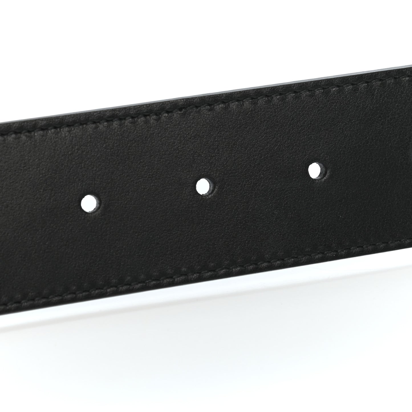GG Supreme Monogram Matte Plutone Calfskin Double G 40mm Belt 85 34 Beige Ebony Black