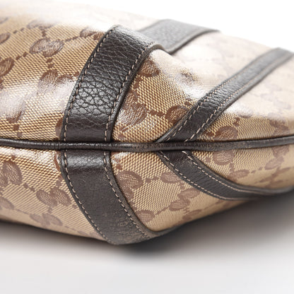 Gucci Crystal Monogram Medium Abbey Convertible Tote Dark Brown 10 of 10