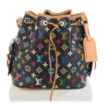 Louis Vuitton Monogram Multicolor Petit Noe Black 1 of 8