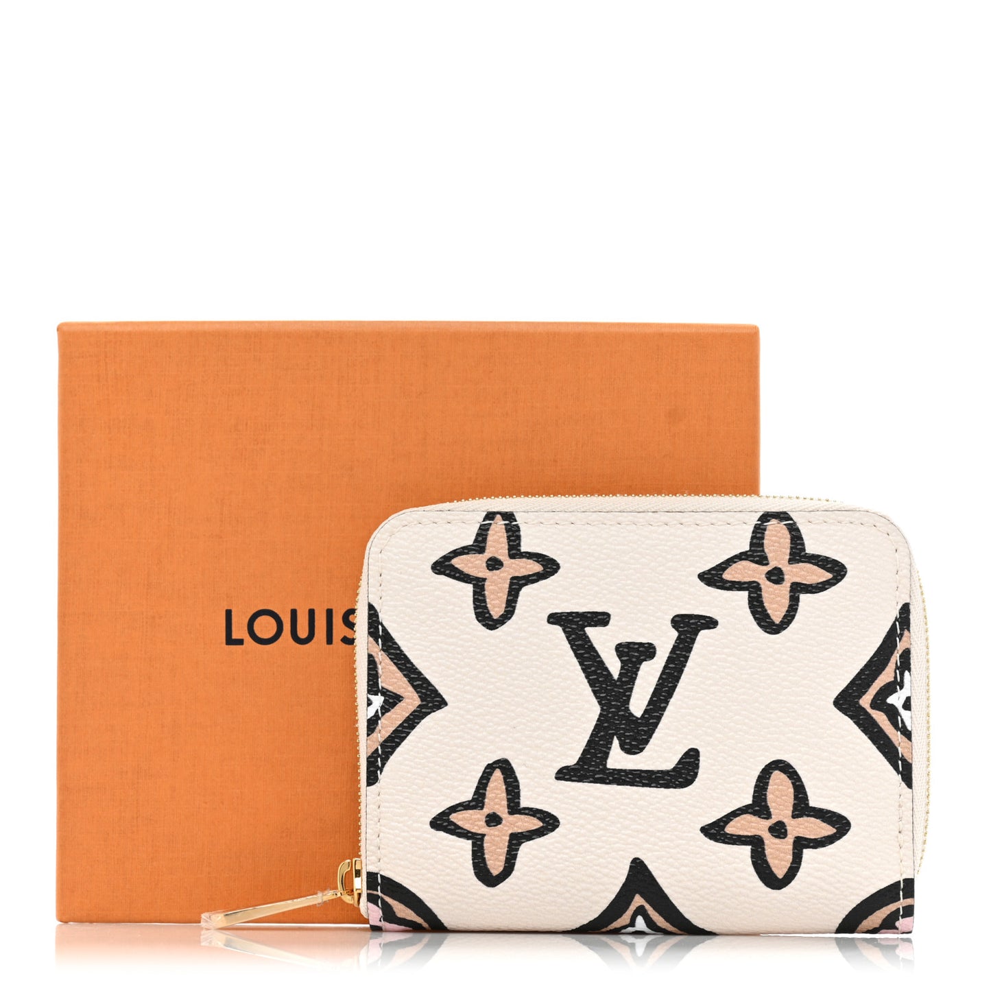 Monogram Giant Wild At Heart Zippy Coin Purse Creme