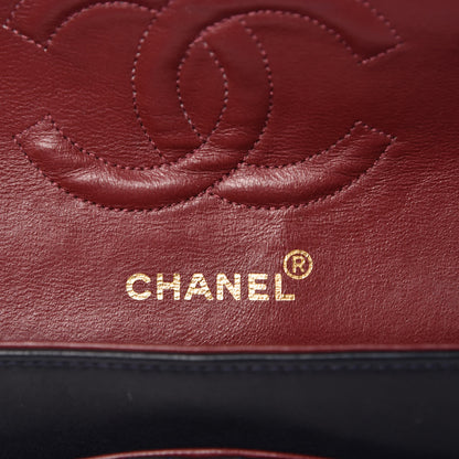 Chanel Lambskin Quilted Medium Double Flap Navy 8 of 16