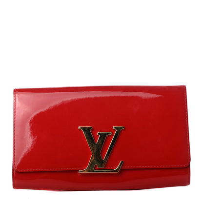 Louis Vuitton Patent Louise Clutch Cherry 1 of 6