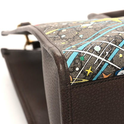 Gucci X DISNEY GG Supreme Monogram Donald Duck Retro Interlocking G Shopping Tote Beige Multicolor New Acero 11 of 13