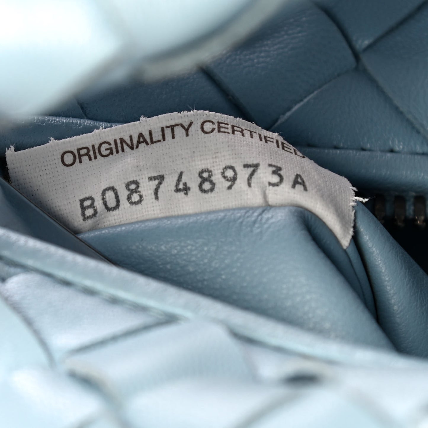 Nappa Intrecciato Mini Jodie Ice