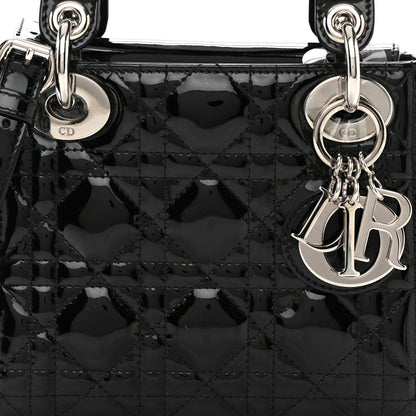 Christian Dior Patent Cannage Mini Lady Dior Black 8 of 13