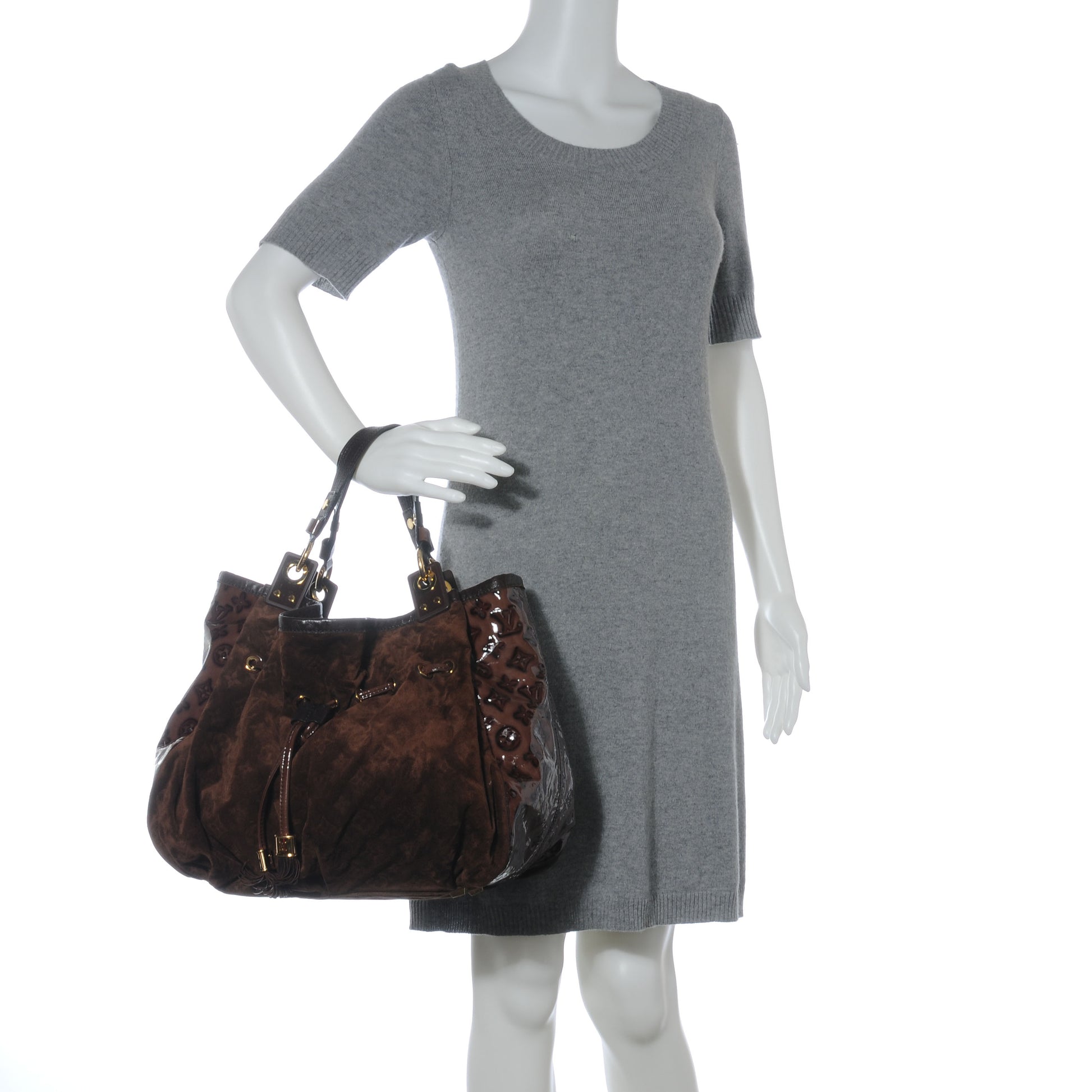 Louis Vuitton Suede Monogram Irene Espresso 2 of 7