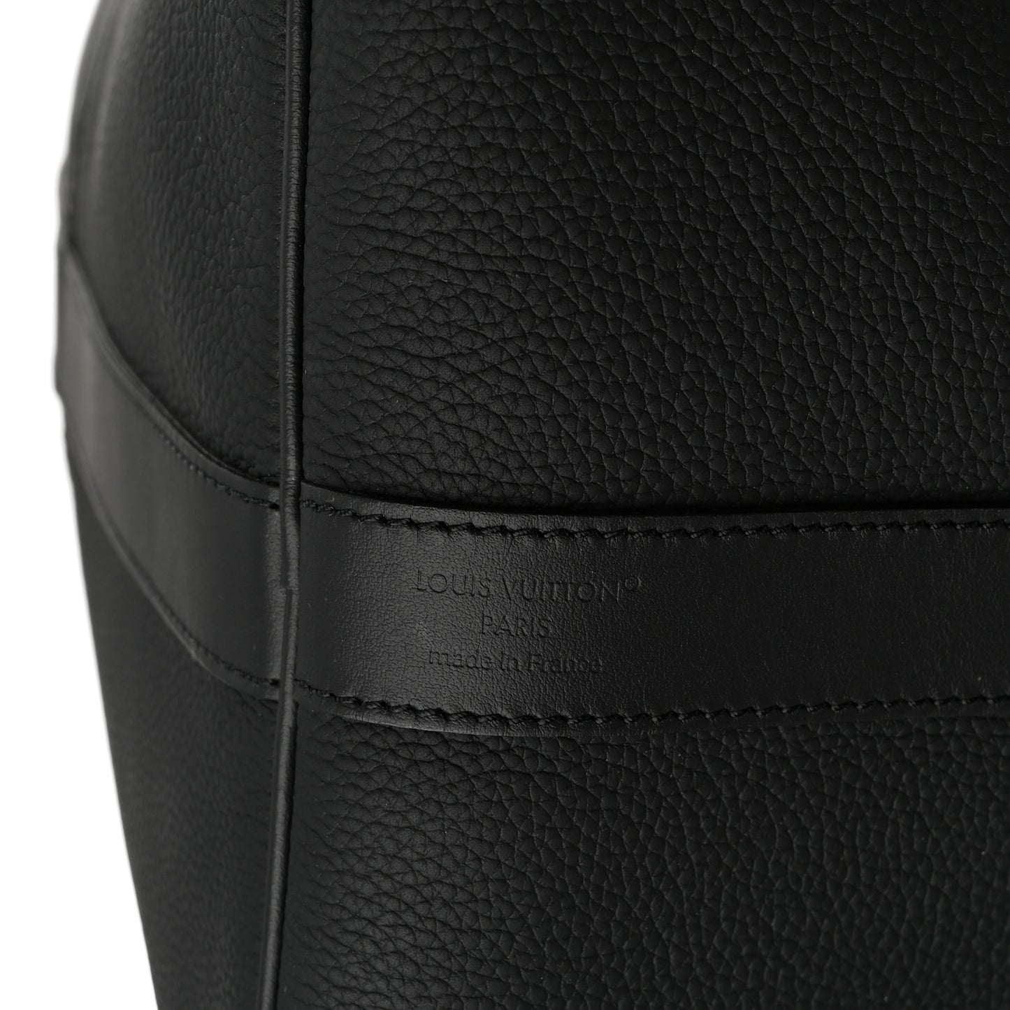 Grained Calfskin Aerogram Keepall Bandouliere 50 Black