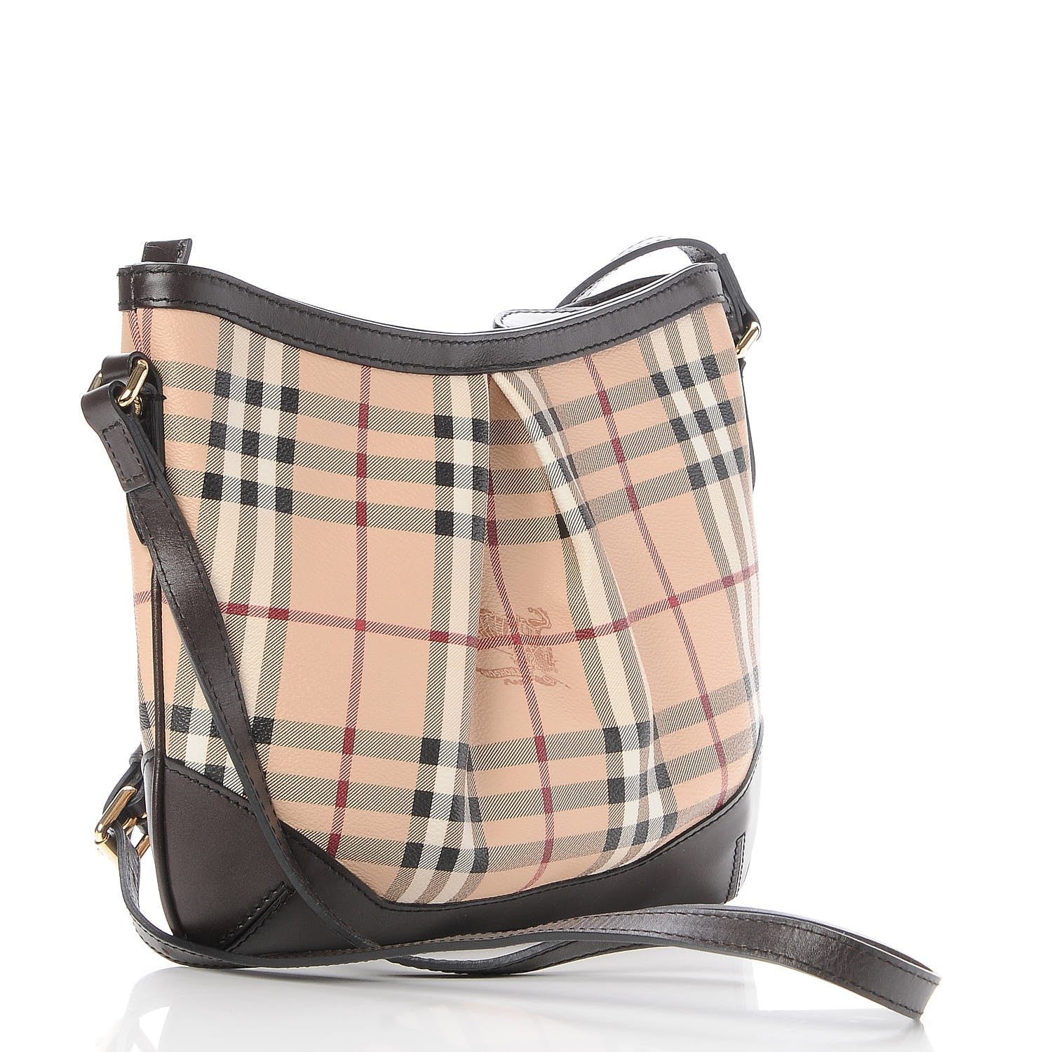 Burberry Haymarket Check Hartham Shoulder Bag Chocolate 3 of 8