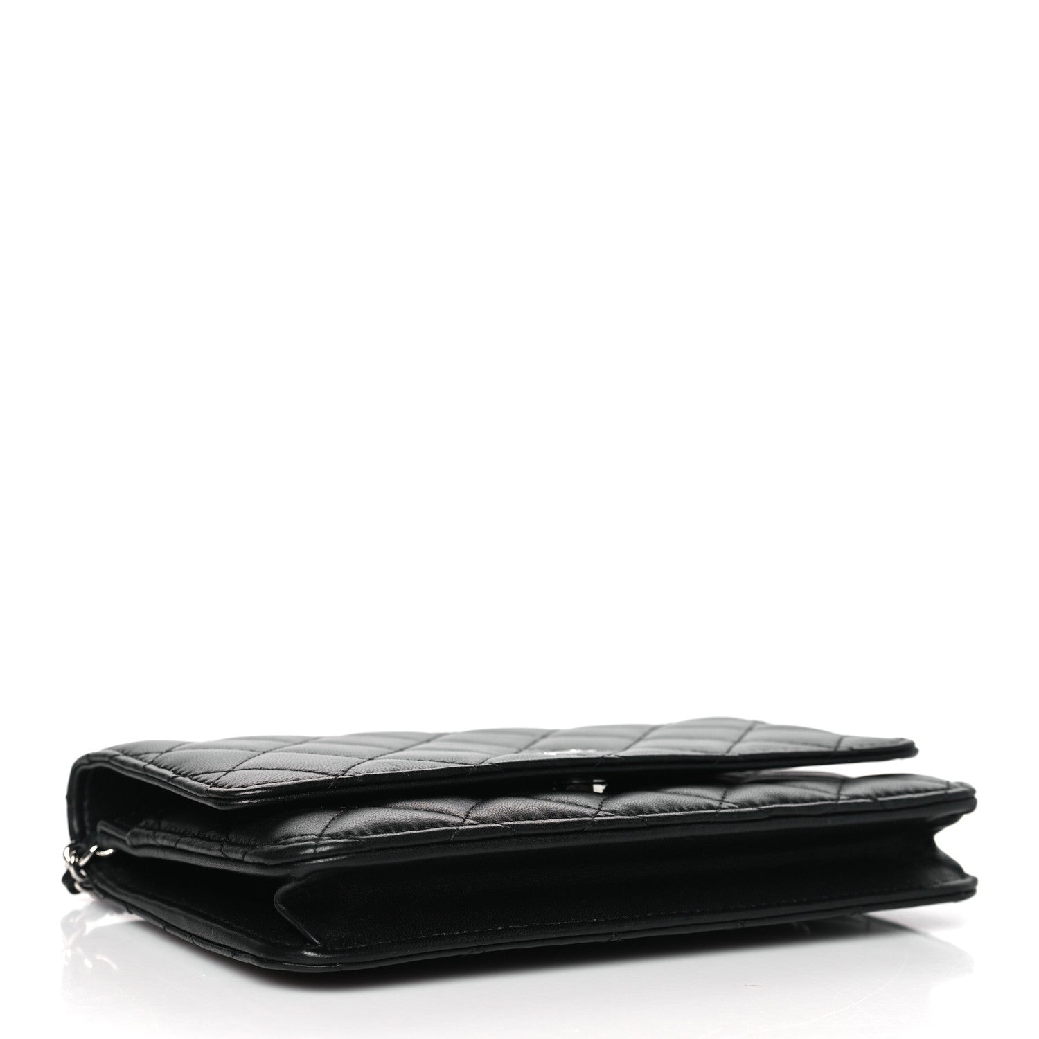 Chanel Lambskin Quilted Wallet On Chain WOC Black 4 of 12