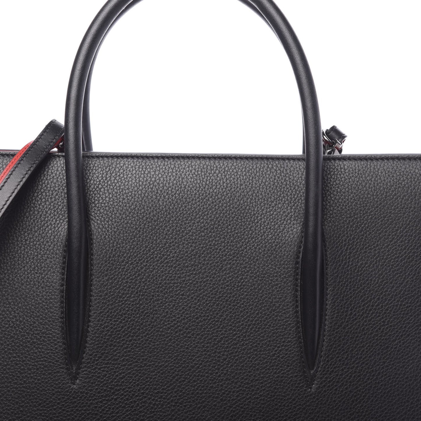Calfskin Patent Studded Large Paloma Black