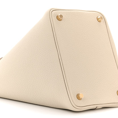 Hermes Taurillon Clemence Picotin Lock 18 PM Beton 9 of 11