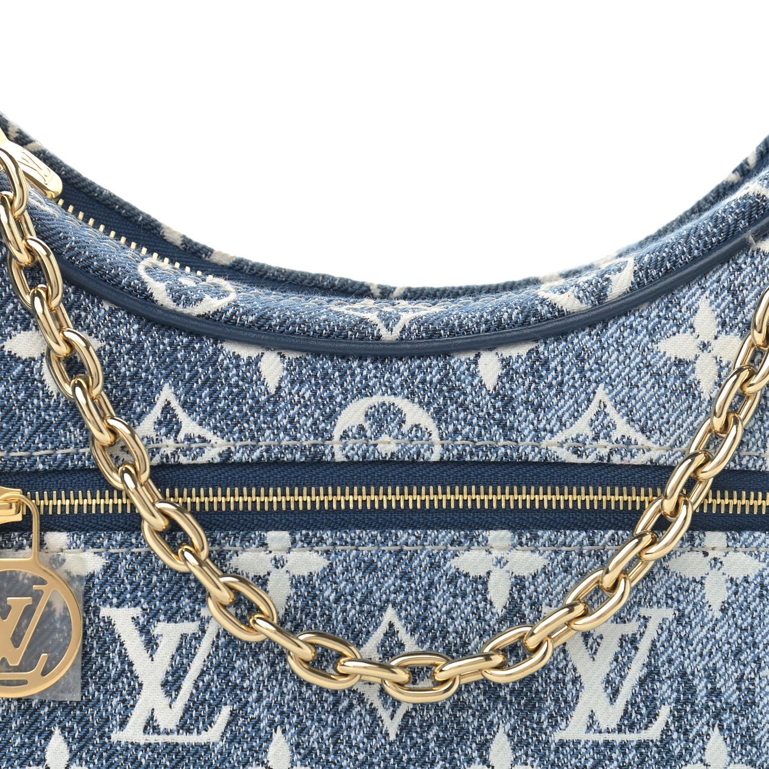Louis Vuitton Monogram Jacquard Denim Loop Bleu 7 of 9