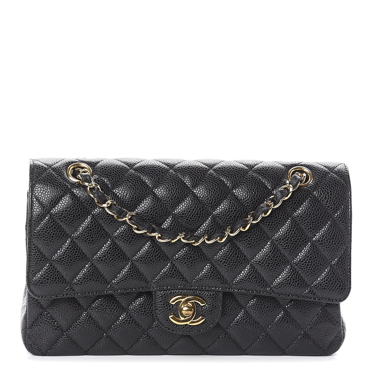 Chanel Caviar Quilted Medium Double Flap Black 1 of 8