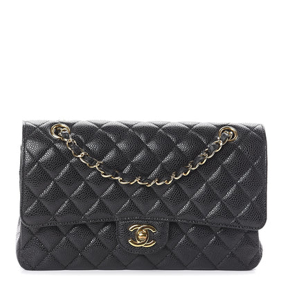 Chanel Caviar Quilted Medium Double Flap Black 1 of 8