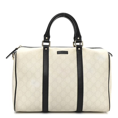 Gucci GG Plus Monogram Medium Joy Boston White Black 1 of 11
