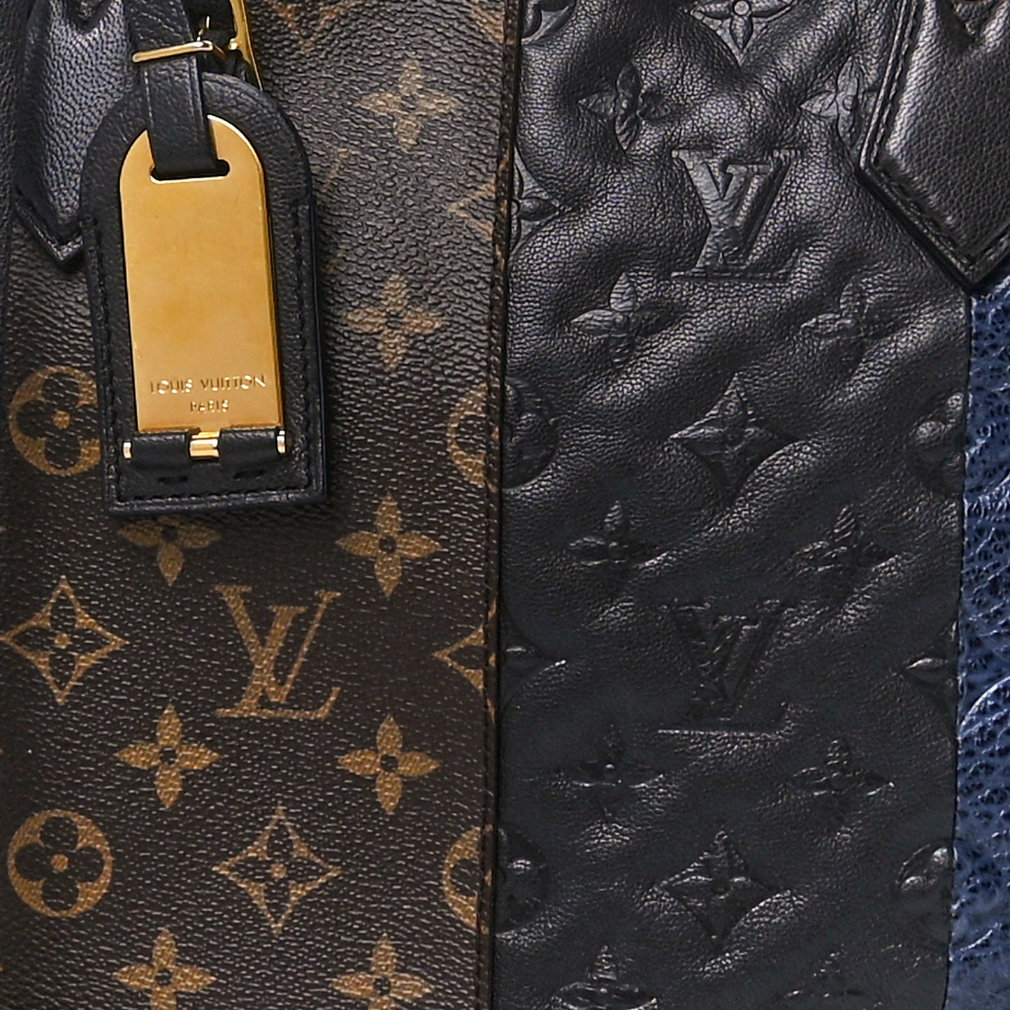 Monogram Stripes Medium Bag Marine