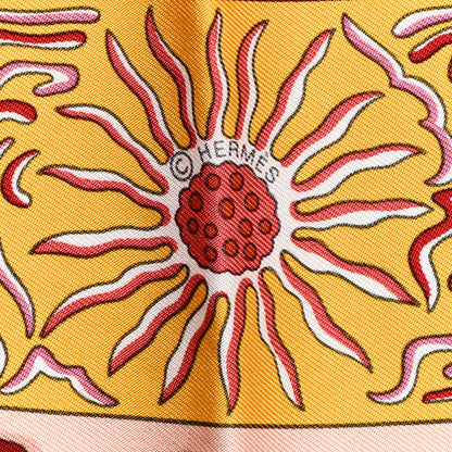 Hermes Silk La Legende Du Poisson Corail Scarf 90 4 of 6