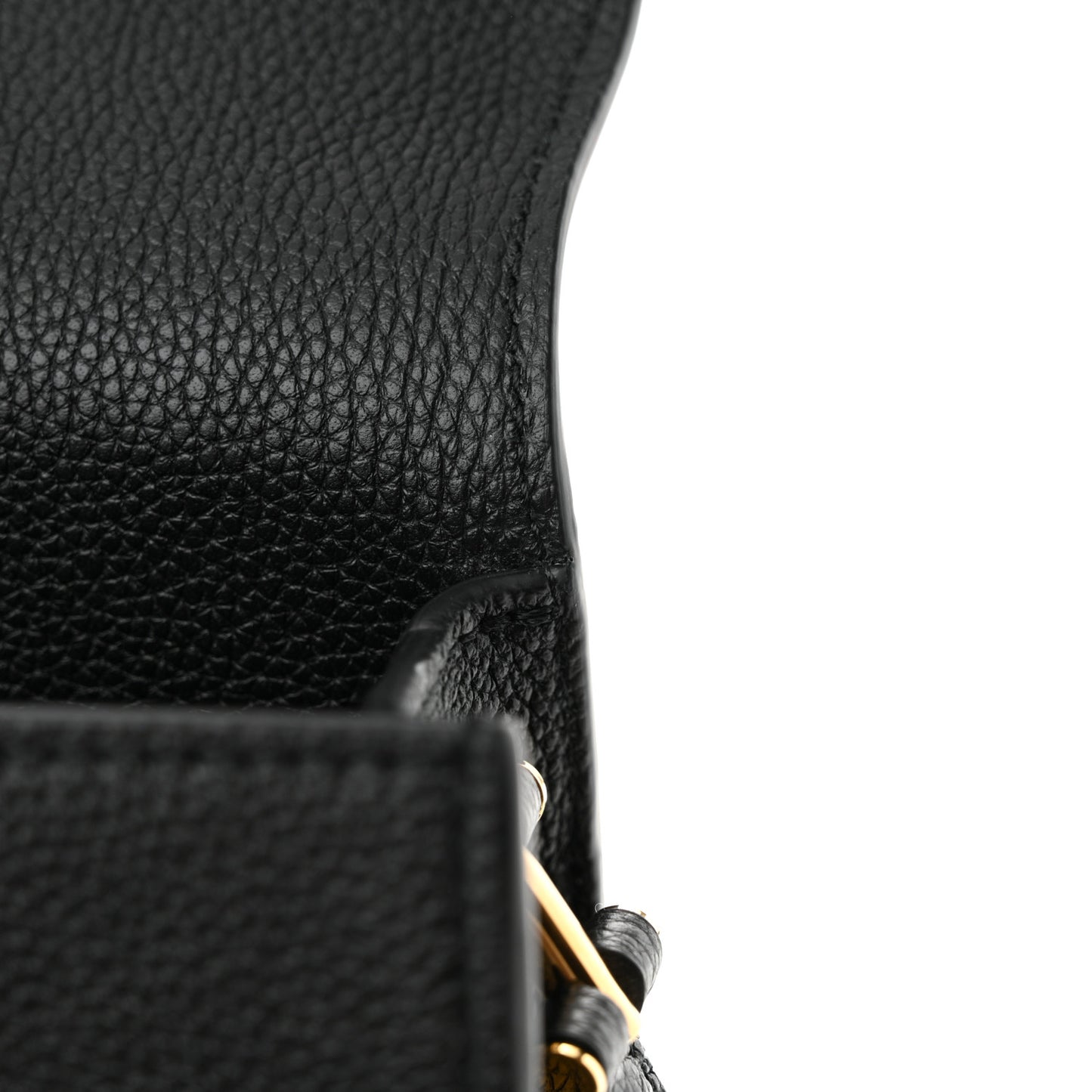 Grained Calfskin Mini T Clasp Tara Crossbody Bag Black