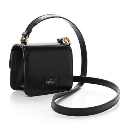 Valentino Garavani Smooth Calfskin Micro VSling Shoulder Bag Black 3 of 10