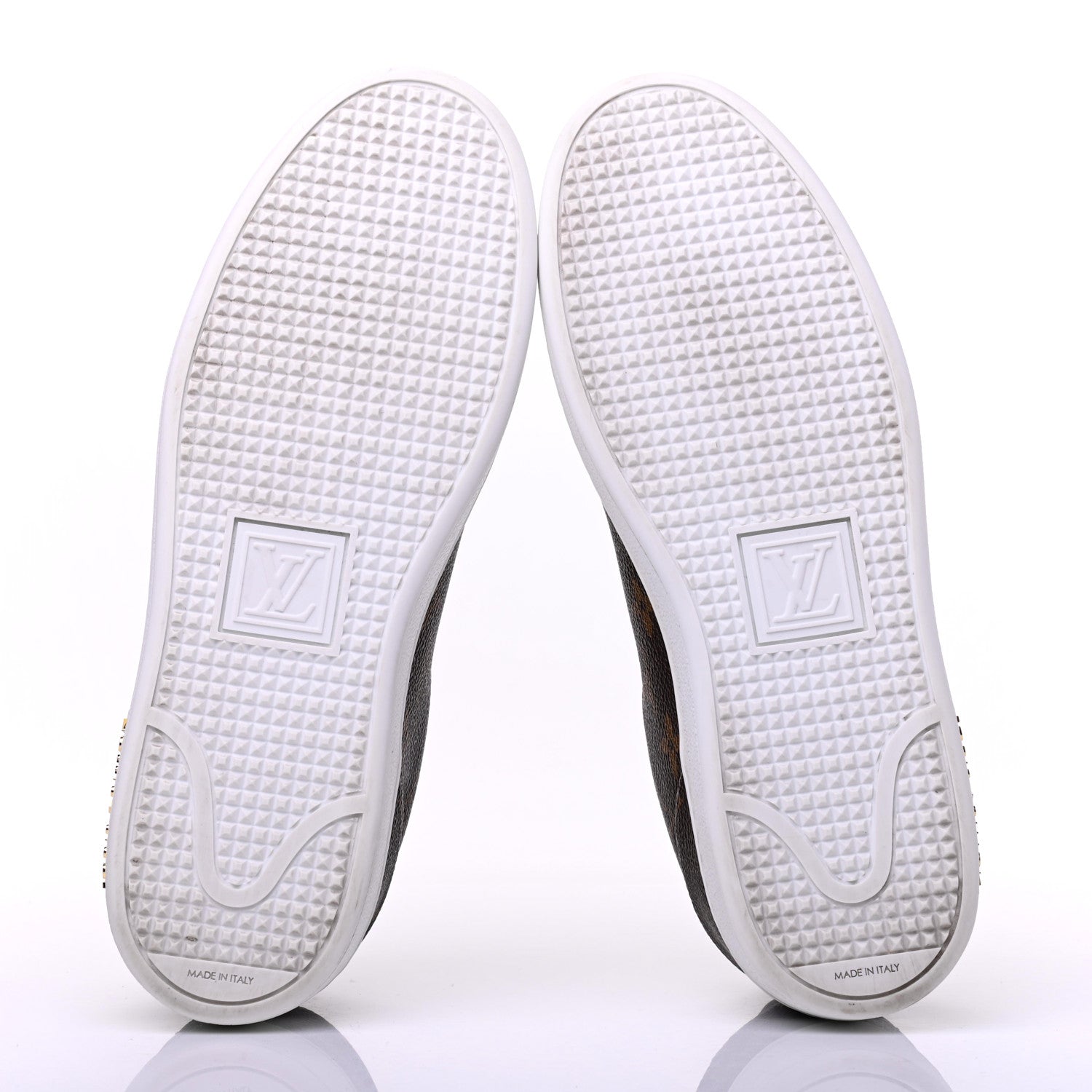 Louis Vuitton Calfskin Monogram LV Black Heart Sneakers 39 Cacao 5 of 11