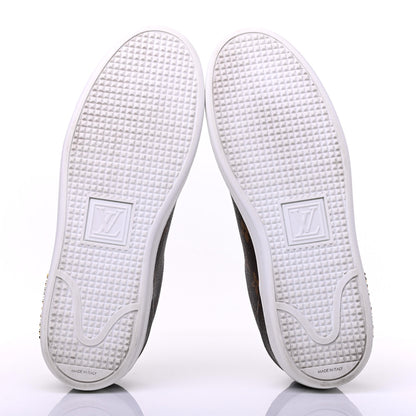 Louis Vuitton Calfskin Monogram LV Black Heart Sneakers 39 Cacao 5 of 11