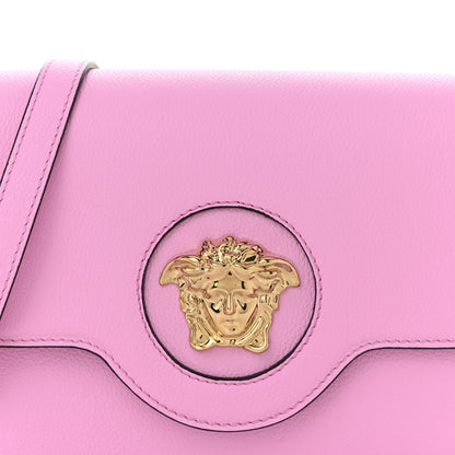 Versace Grained Calfskin La Medusa Shoulder Bag Pink 7 of 9