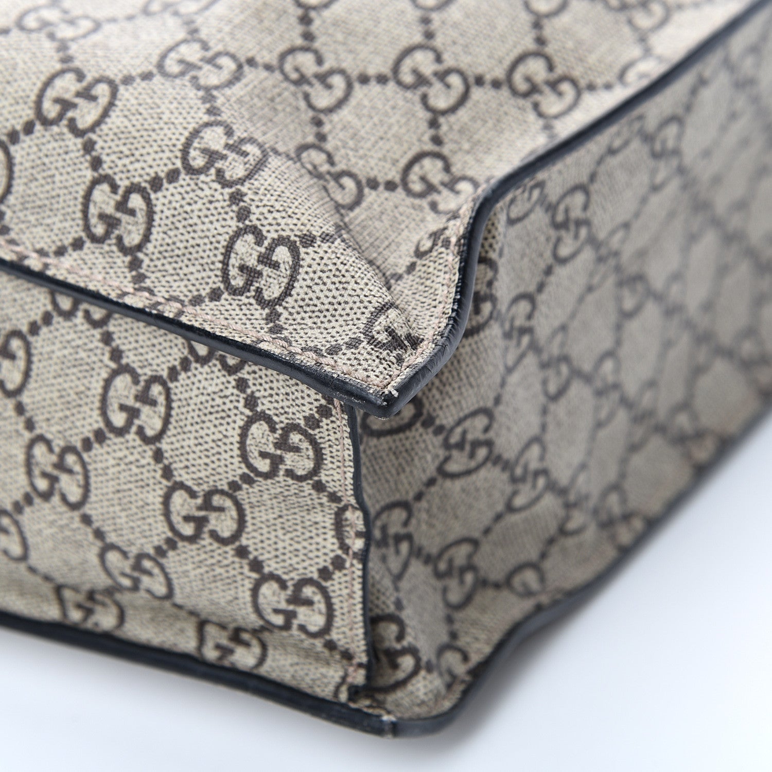 Gucci Soft GG Supreme Monogram Kingsnake Vertical Tote Black 9 of 16