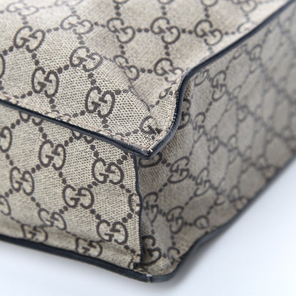 Gucci Soft GG Supreme Monogram Kingsnake Vertical Tote Black 9 of 16