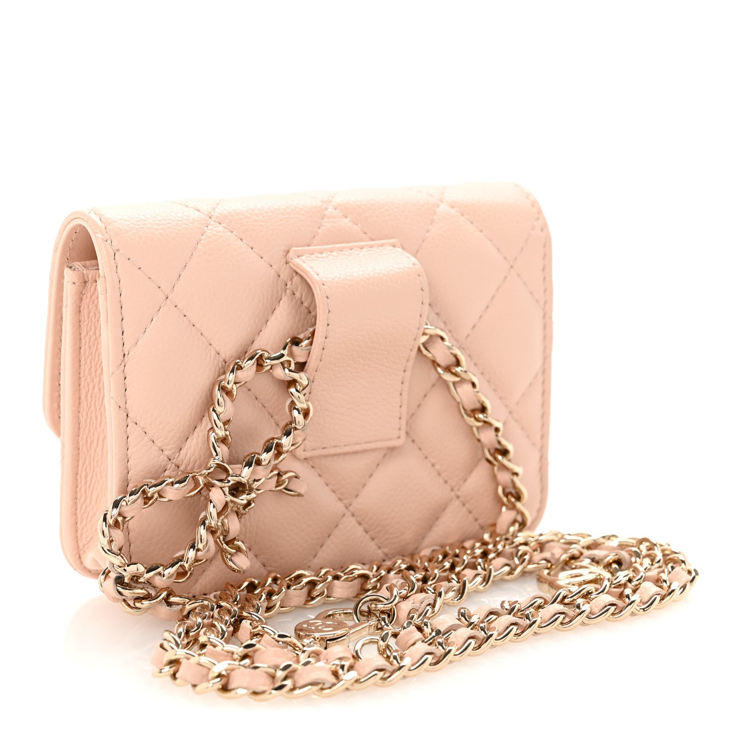 Chanel Caviar Quilted Mini Chain Belt Bag Light Beige 3 of 10