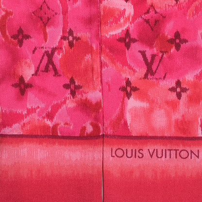 Louis Vuitton Silk Monogram Ikat Summer Bandeau Rose Indien 3 of 5