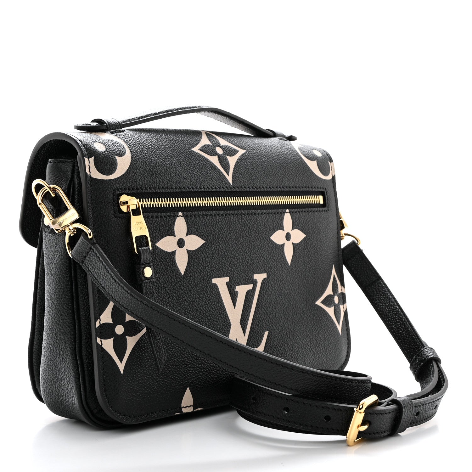 Louis Vuitton Empreinte Monogram Giant Pochette Metis Black Beige 3 of 9