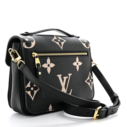 Louis Vuitton Empreinte Monogram Giant Pochette Metis Black Beige 3 of 9