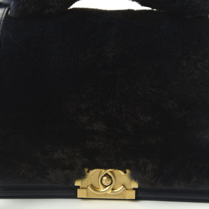 Chanel Orylag Medium Boy Top Handle Flap Navy 10 of 10