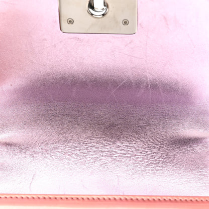 Chanel Metallic Patent Calfskin Quilted Small Boy Flap Pink 8 of 13