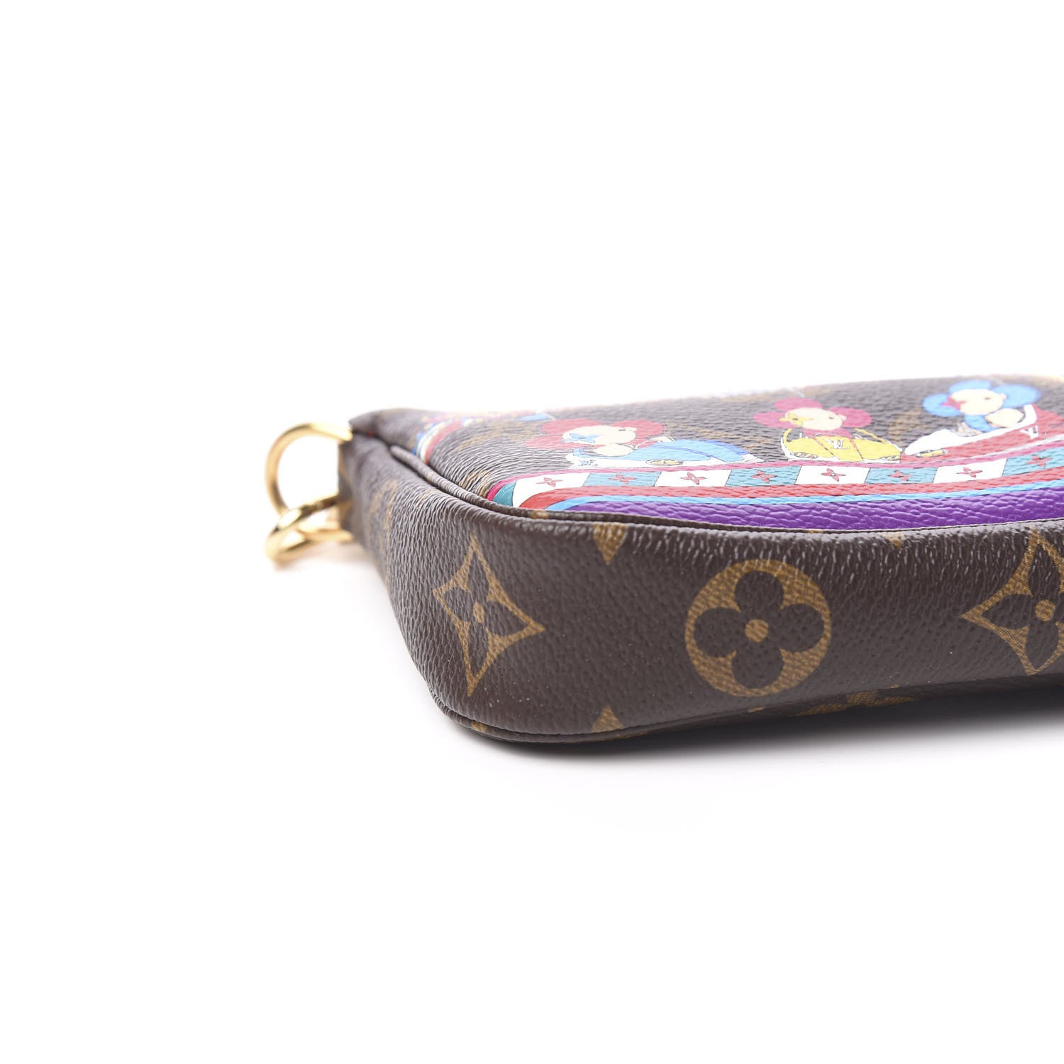 Louis Vuitton Monogram 2020 Christmas Animation Bumper Cars Mini Pochette Accessories Coquelicot 7 of 9