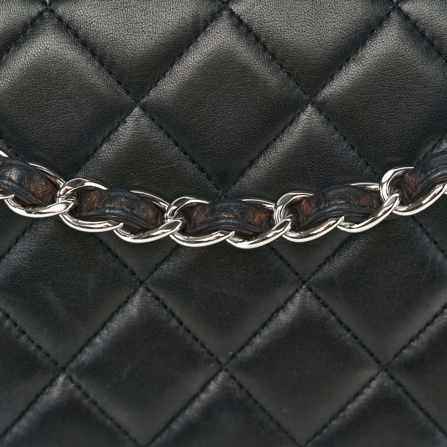 Chanel Lambskin Quilted Maxi Single Flap Black 14 of 14